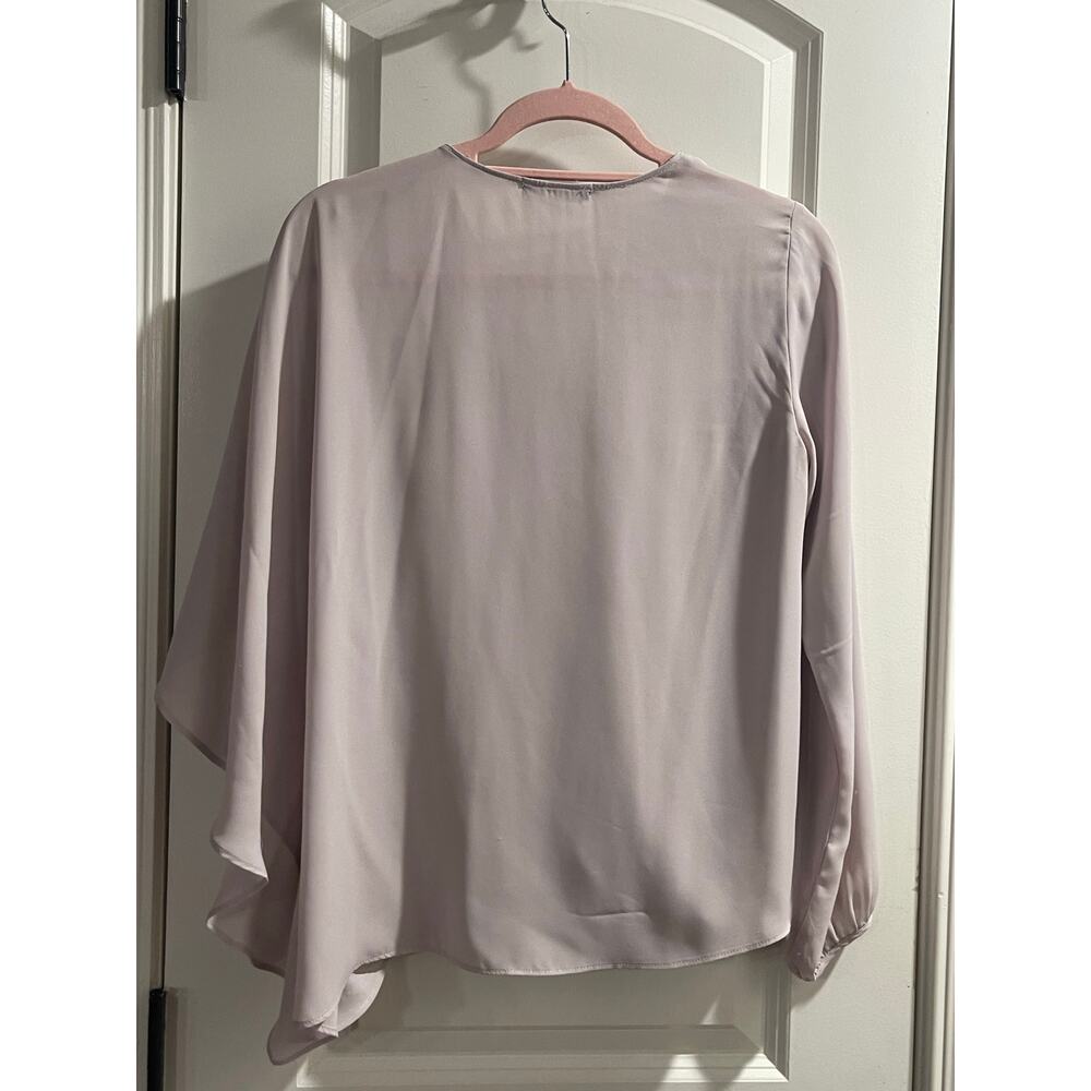 krisa lilac ruffle sleeve blouse - S EUC - Picture 8 of 15